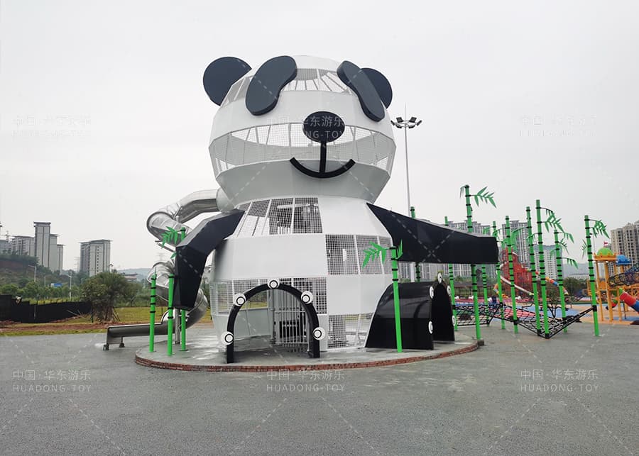 大熊猫主题乐园 HD-QXM024儿童滑梯、滑梯组合