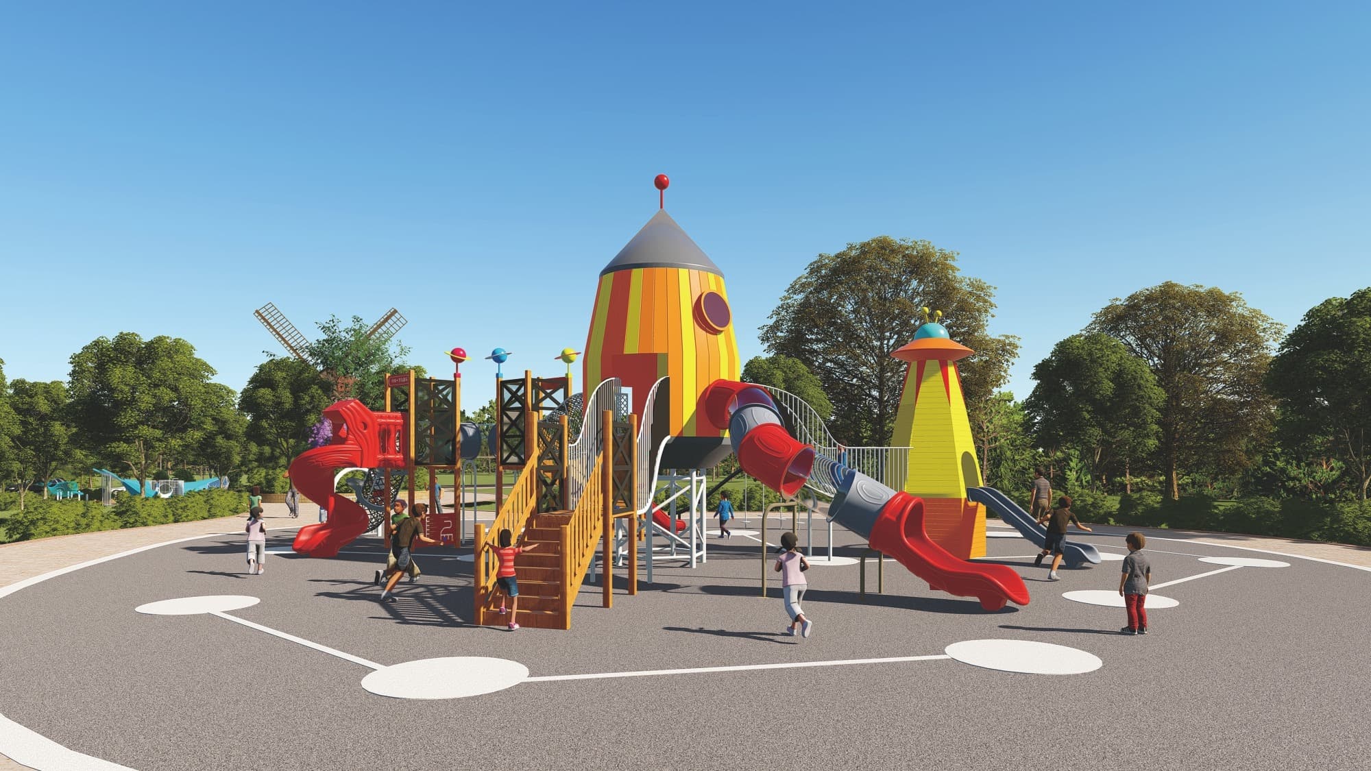 航天主题儿童游乐定制HD-DZT056